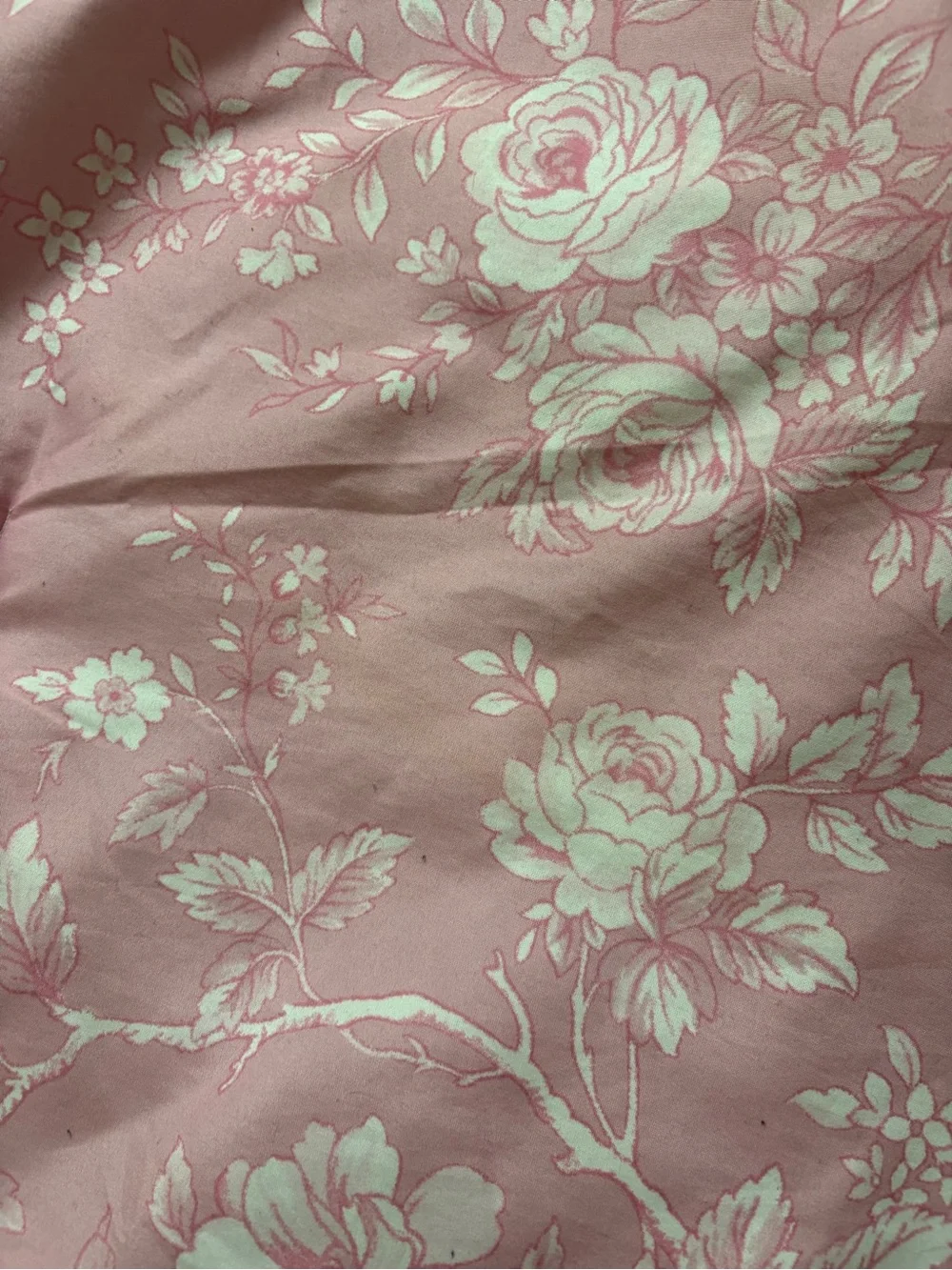 LoveShackFancy Pink and White Floral Quilted Comforter